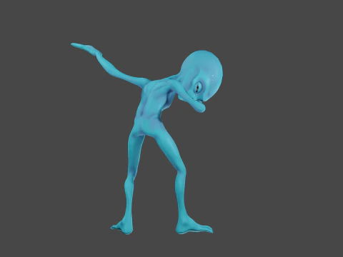 Alieno danzante Modello 3D