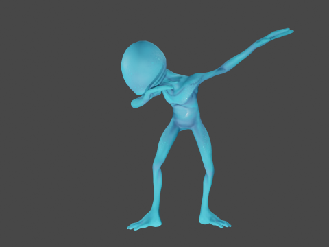 Dancing Alien 3D 模型