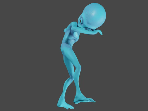 Dancing Alien 3D Model