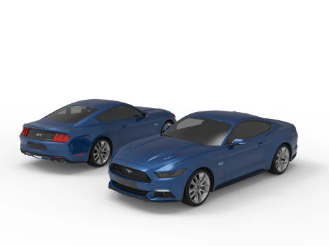 MODELLO 3D DI AUTO MUSTANG Modello 3D
