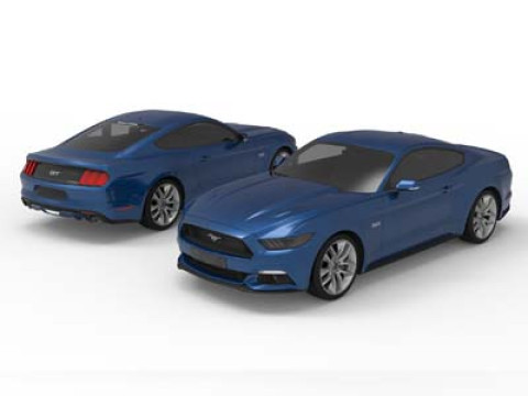 MUSTANG CAR 3D MODEL 3D Model