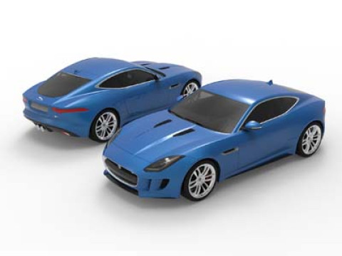 JAGUAR CAR 3D MODEL 3D-Modell