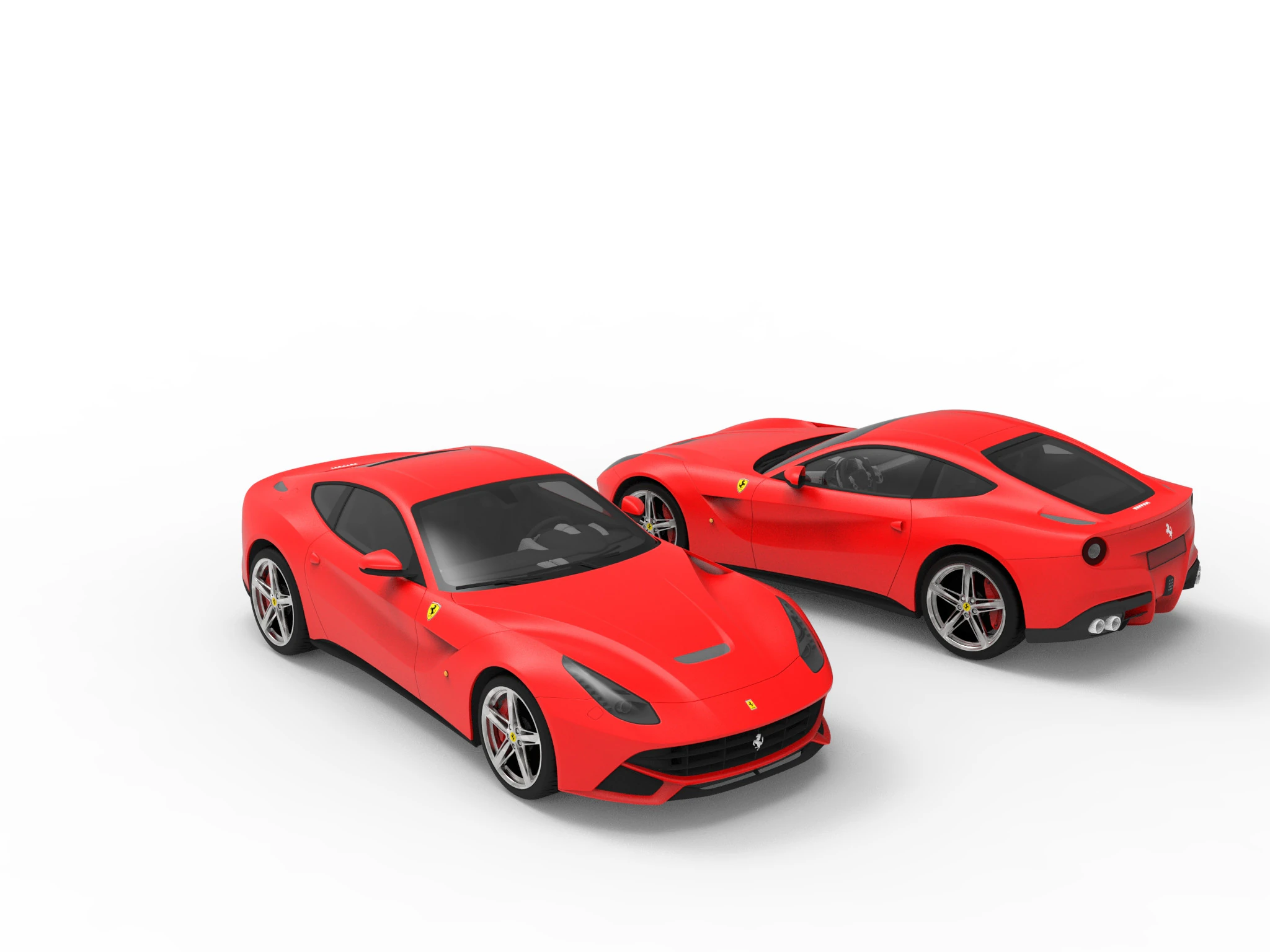 Ferrari Car 3D Model .c4d .max .obj .3ds .fbx .stl .blend 