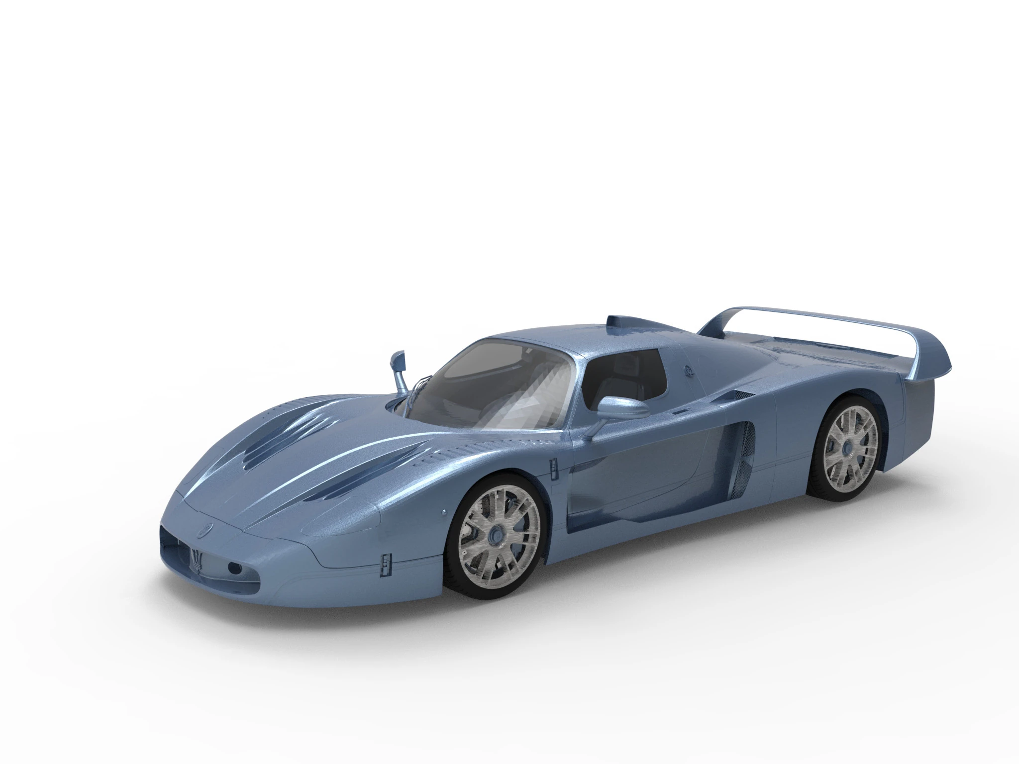 Maserati for 3D Printing 3D Model .c4d .max .obj .3ds .fbx .stl .blend 