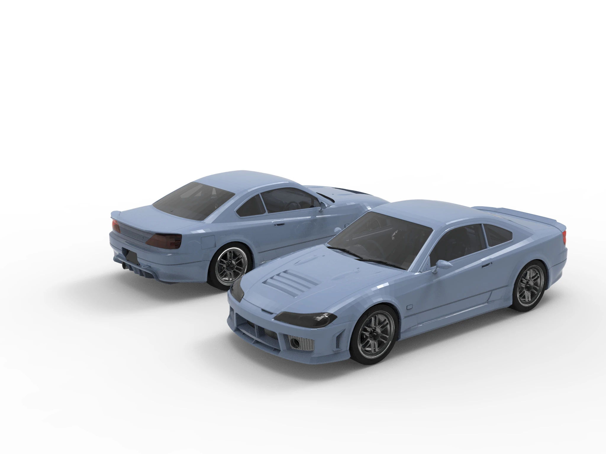 Nissan Silvia Neo Runner for 3D Printing 3D Model .c4d .max .obj .3ds .fbx .stl .blend 