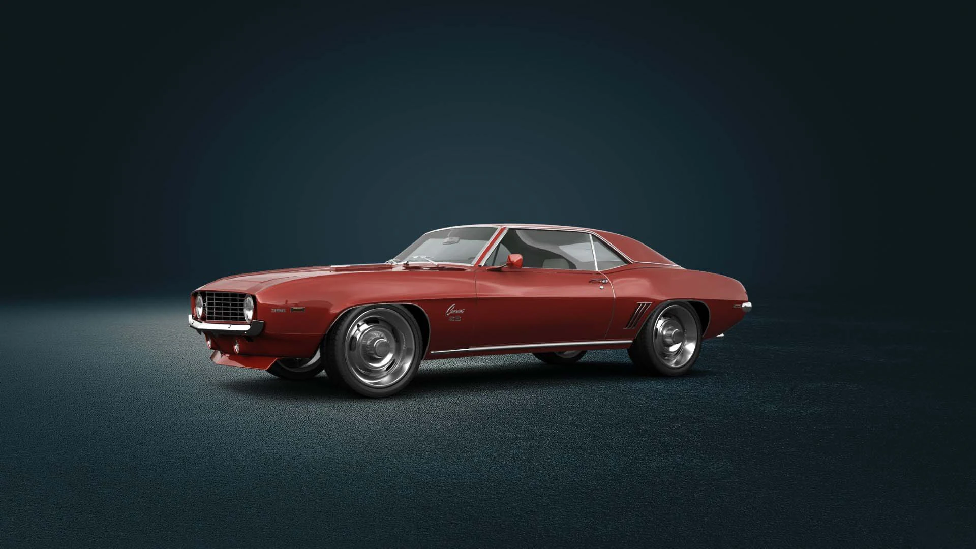 Chevrolet Camaro SS 3D Model .c4d .max .obj .3ds .fbx .stl .blend 