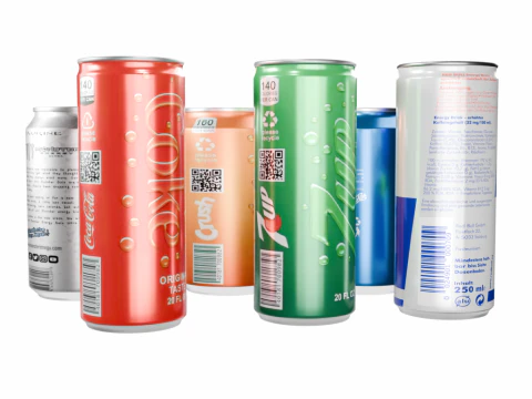 Realistic Beverage Can Collection 3D Model