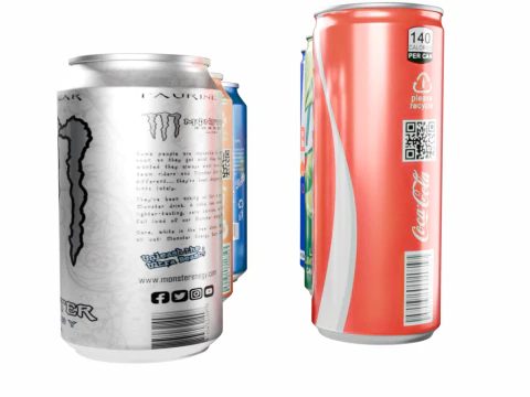 Realistic Beverage Can Collection 3D Model