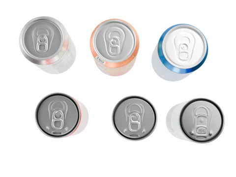 Realistic Beverage Can Collection 3D Model