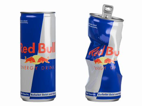 Realistic Beverage Can Collection 3D Model