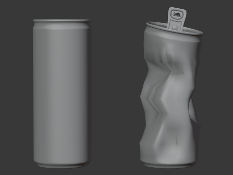 Realistic Beverage Can Collection 3Dモデル