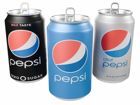 Алюминиевая банка PEPSI 3D Модель