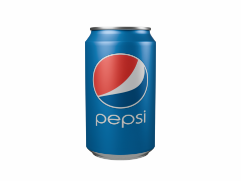 PEPSI Aluminum Can 3D Model