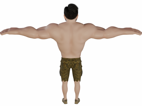 Stylized Hulk-Inspired Cartoon Character 3D मॉडल