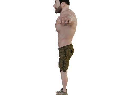 Stylized Hulk-Inspired Cartoon Character 3D मॉडल