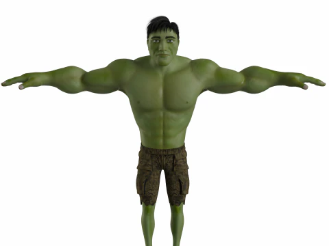 O Hulk Verde Modelo 3D