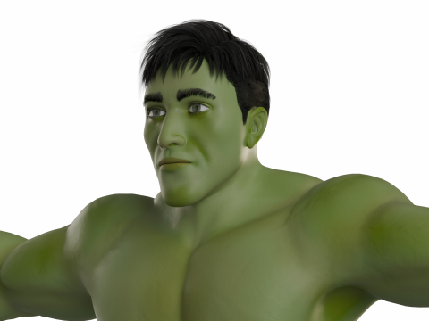 The Green Hulk Modello 3D