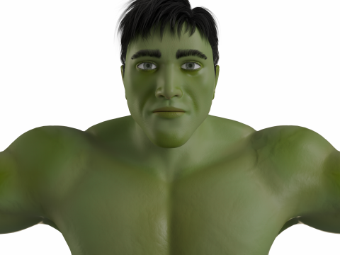 The Green Hulk Modello 3D