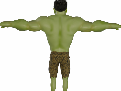 The Green Hulk Modello 3D