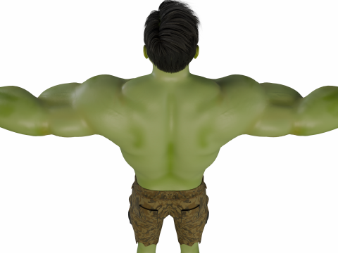 The Green Hulk Modello 3D