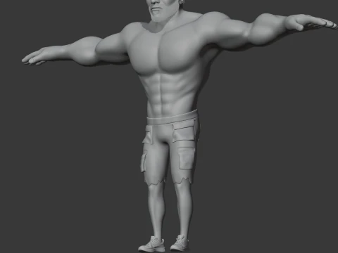 The Green Hulk 3D Model