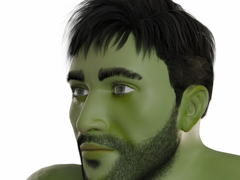 The Green Hulk Modello 3D