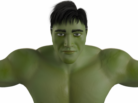 The Green Hulk Modello 3D