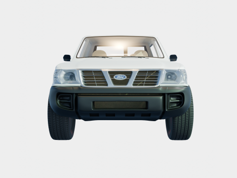 Saudi car patriot for desert 1998 3Dモデル