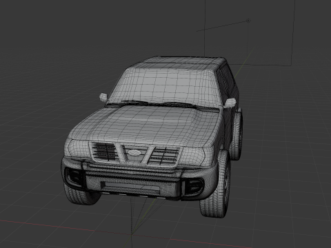 Saudi car patriot for desert 1998 3Dモデル