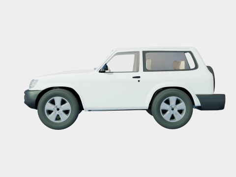 Saudi car patriot for desert 1998 3Dモデル