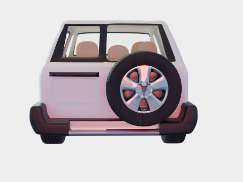 Saudi car patriot for desert 1998 3Dモデル
