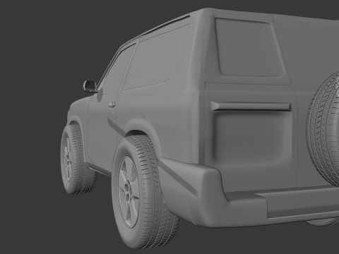 Saudi car patriot for desert 1998 3Dモデル