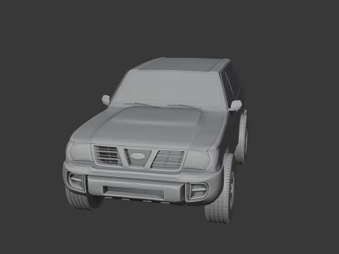 Saudi car patriot for desert 1998 3Dモデル