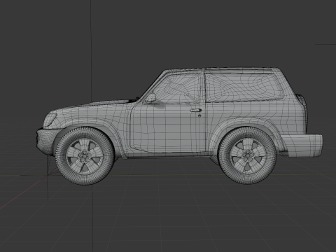 Saudi car patriot for desert 1998 3Dモデル