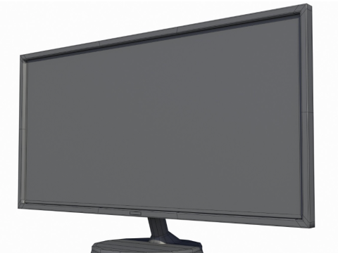 Black monitor 3Dモデル