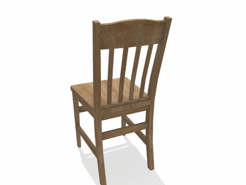 Wooden chair 3Dモデル