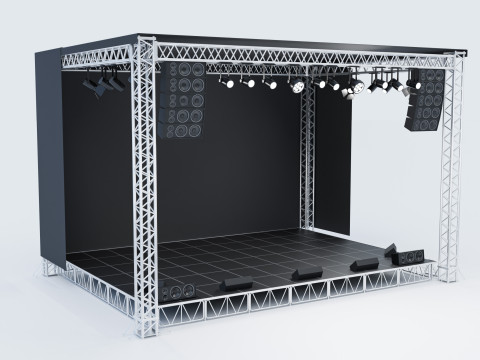 Concert Stage 01 3D Model