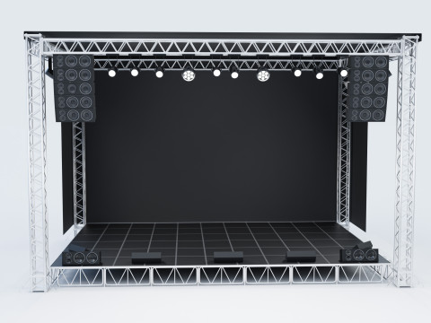 Concert Stage 01 3D Model