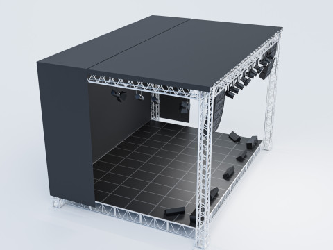 Concert Stage 01 3D Model