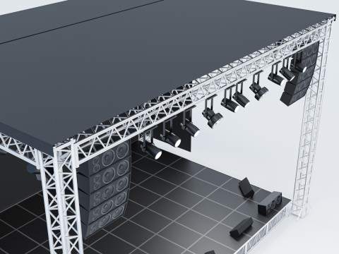 Concert Stage 01 3D Model