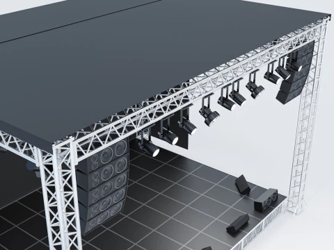 Concert Stage 01 3D Model