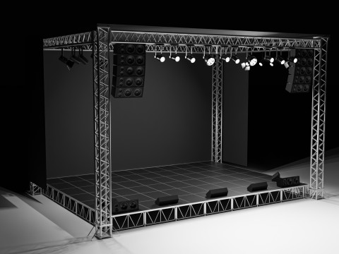 Concert Stage 01 3D Model