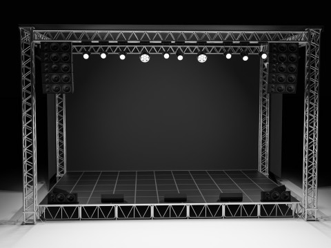 Concert Stage 01 3D Model