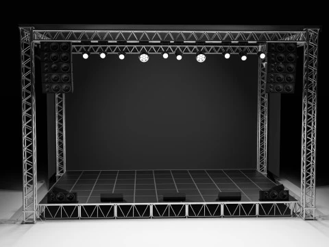 Concert Stage 01 3D Model