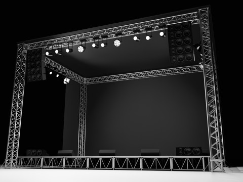 Concert Stage 01 3D Model