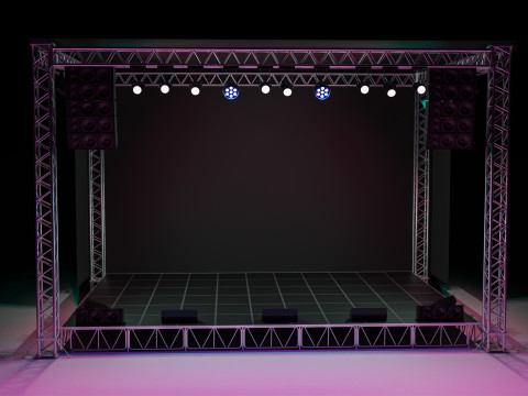 Concert Stage 01 3D Model