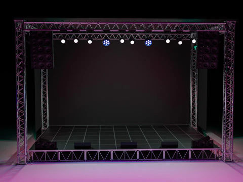 Concert Stage 01 3D Model