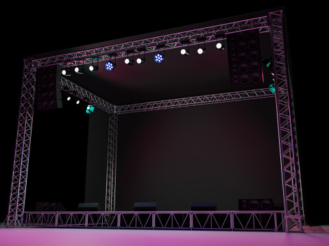 Concert Stage 01 3D Model