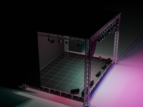 Concert Stage 01 3D Model