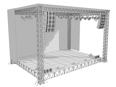 Concert Stage 01 3D Model
